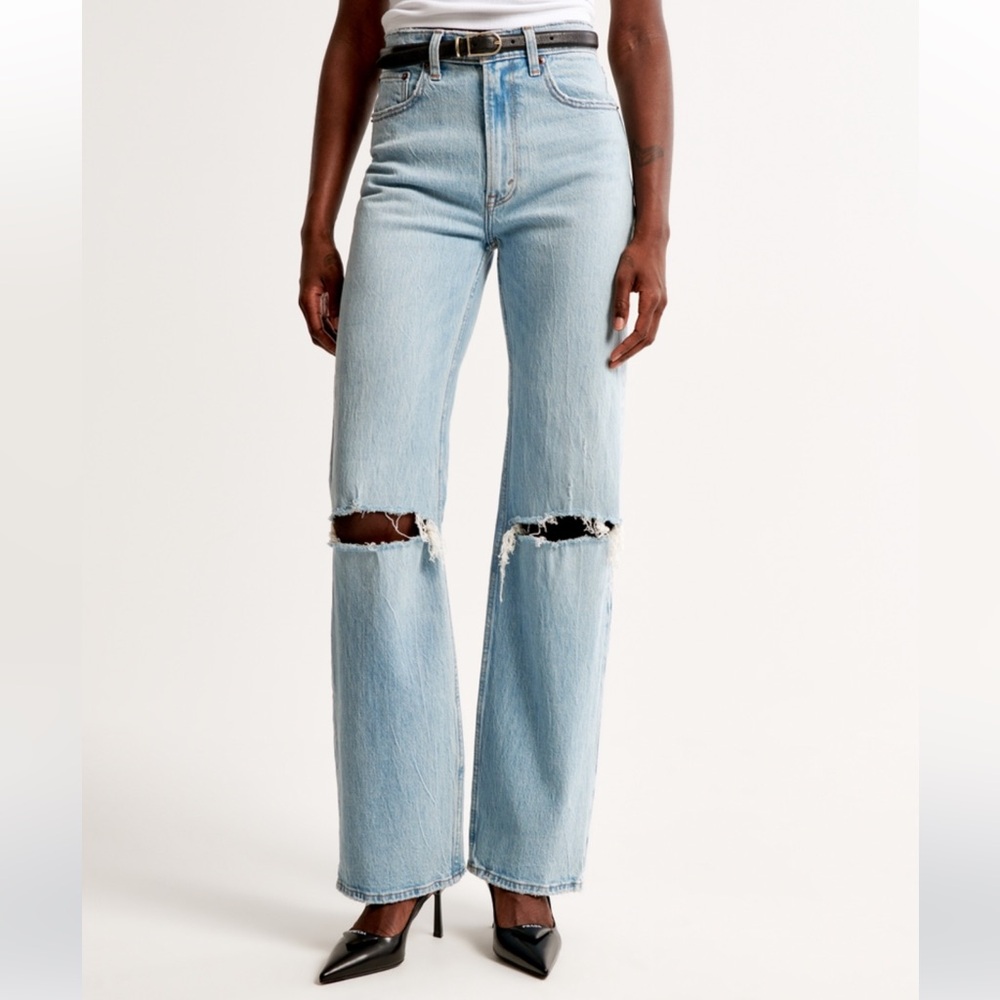 Abercrombie High Rise 90s Relaxed Jeans 8L